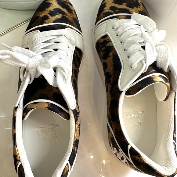 Louboutin Leopard Flat Sneakers - Picture 4 of 6